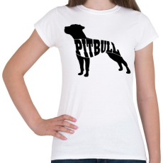 PRINTFASHION Pitbull - Női póló - Fehér