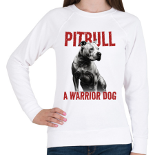 PRINTFASHION Pitbull - Női pulóver - Fehér női pulóver, kardigán