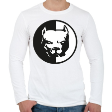 PRINTFASHION pitbull-png-272563 - Férfi hosszú ujjú póló - Fehér férfi póló