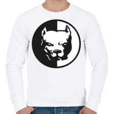 PRINTFASHION pitbull-png-272563 - Férfi pulóver - Fehér férfi pulóver, kardigán