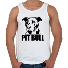 PRINTFASHION pitbull-png-273352 - Férfi atléta - Fehér atléta, trikó