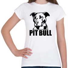PRINTFASHION pitbull-png-273352 - Női póló - Fehér női póló