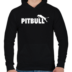 PRINTFASHION Pitbull sport - Férfi kapucnis pulóver - Fekete