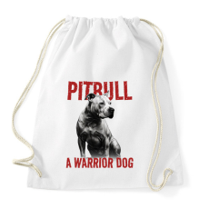 PRINTFASHION Pitbull - Sportzsák, Tornazsák - Fehér