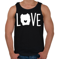 PRINTFASHION Pitbull szerelem - Férfi atléta - Fekete