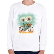 PRINTFASHION Pittypang biciklis - Gyerek pulóver - Fehér gyerek pulóver, kardigán