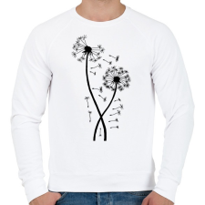 PRINTFASHION Pitypang  - Férfi pulóver - Fehér férfi pulóver, kardigán