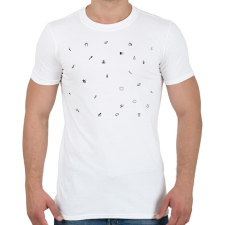 PRINTFASHION Pixel - Férfi póló - Fehér férfi póló