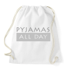 PRINTFASHION Pizsi egész nap! - Sportzsák, Tornazsák - Fehér