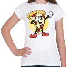 PRINTFASHION Pizza dab - Női póló - Fehér női póló