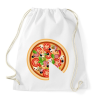 PRINTFASHION pizza dad - Sportzsák, Tornazsák - Fehér