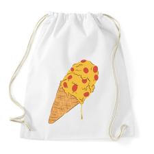 PRINTFASHION Pizza fagyi - Sportzsák, Tornazsák - Fehér tornazsák
