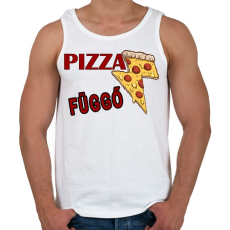 PRINTFASHION Pizza Függő - Férfi atléta - Fehér