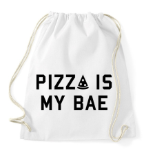 PRINTFASHION Pizza is my Bae - Sportzsák, Tornazsák - Fehér tornazsák