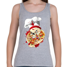 PRINTFASHION Pizza Koponya Szakács - Női atléta - Sport szürke
