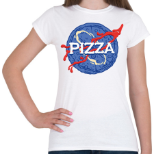 PRINTFASHION Pizza Nasa style - Női póló - Fehér női póló
