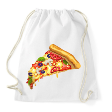 PRINTFASHION Pizza  - Sportzsák, Tornazsák - Fehér tornazsák