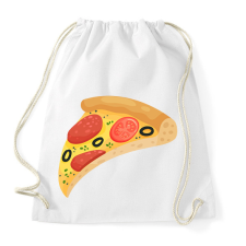 PRINTFASHION Pizza  - Sportzsák, Tornazsák - Fehér tornazsák