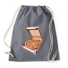 PRINTFASHION Pizzás doboz - Sportzsák, Tornazsák - Grafitszürke tornazsák