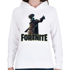 PRINTFASHION Plague - Fortnite skin - Női kapucnis pulóver - Fehér