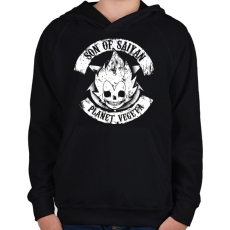 PRINTFASHION Planet Vegeta - Son of Saiyan - Gyerek kapucnis pulóver - Fekete