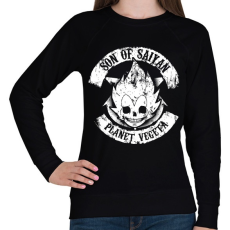 PRINTFASHION Planet Vegeta - Son of Saiyan - Női pulóver - Fekete