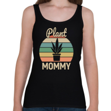 PRINTFASHION Plant Mommy - Női atléta - Fekete női trikó