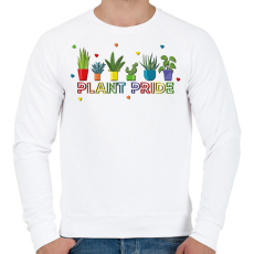 PRINTFASHION Plant Pride - Férfi pulóver - Fehér