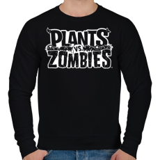 PRINTFASHION Plants vs Zombies - Férfi pulóver - Fekete