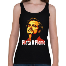 PRINTFASHION Plata O Plomo - Női atléta - Fekete