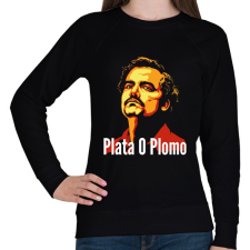 PRINTFASHION Plata O Plomo - Női pulóver - Fekete női pulóver, kardigán