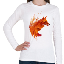PRINTFASHION Plattensee fox - Női hosszú ujjú póló - Fehér női póló