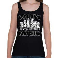 PRINTFASHION Play Chess - Sakk - Női atléta - Fekete női trikó