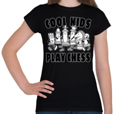 PRINTFASHION Play Chess - Sakk - Női póló - Fekete