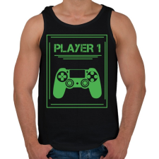 PRINTFASHION PLAYER 1 - Férfi atléta - Fekete atléta, trikó