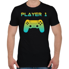 PRINTFASHION PLAYER 1 - Férfi póló - Fekete férfi póló