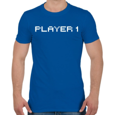 PRINTFASHION PLAYER 1 - Férfi póló - Királykék