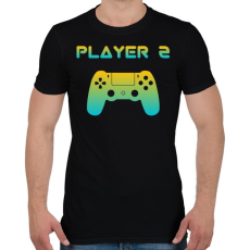 PRINTFASHION PLAYER 2 - Férfi póló - Fekete