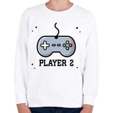 PRINTFASHION Player 2 páros póló - Gyerek pulóver - Fehér