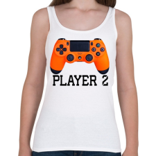 PRINTFASHION Player 2 PS4 páros póló - Női atléta - Fehér női trikó