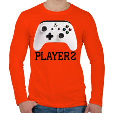 PRINTFASHION Player 2 Xbox One  páros póló - Férfi hosszú ujjú póló - Narancs férfi póló