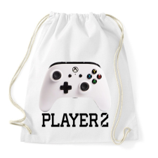 PRINTFASHION Player 2 Xbox One  páros póló - Sportzsák, Tornazsák - Fehér tornazsák