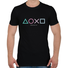 PRINTFASHION Playstation - Férfi póló - Fekete férfi póló