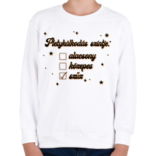 PRINTFASHION Pletykálkodás szintje - Gyerek pulóver - Fehér gyerek pulóver, kardigán