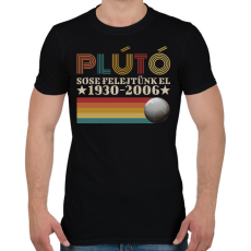 PRINTFASHION Plútó emléke - Férfi póló - Fekete