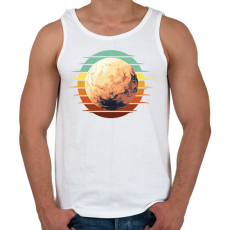 PRINTFASHION Plutó - Férfi atléta - Fehér