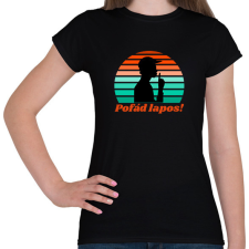 PRINTFASHION Pofád lapos - Női póló - Fekete női póló