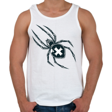 PRINTFASHION Pók - Férfi atléta - Fehér atléta, trikó