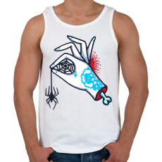 PRINTFASHION Pók-kéz - Férfi atléta - Fehér