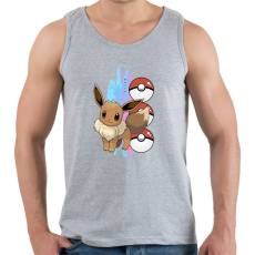 PRINTFASHION pokemon eevee - Férfi atléta - Sport szürke
